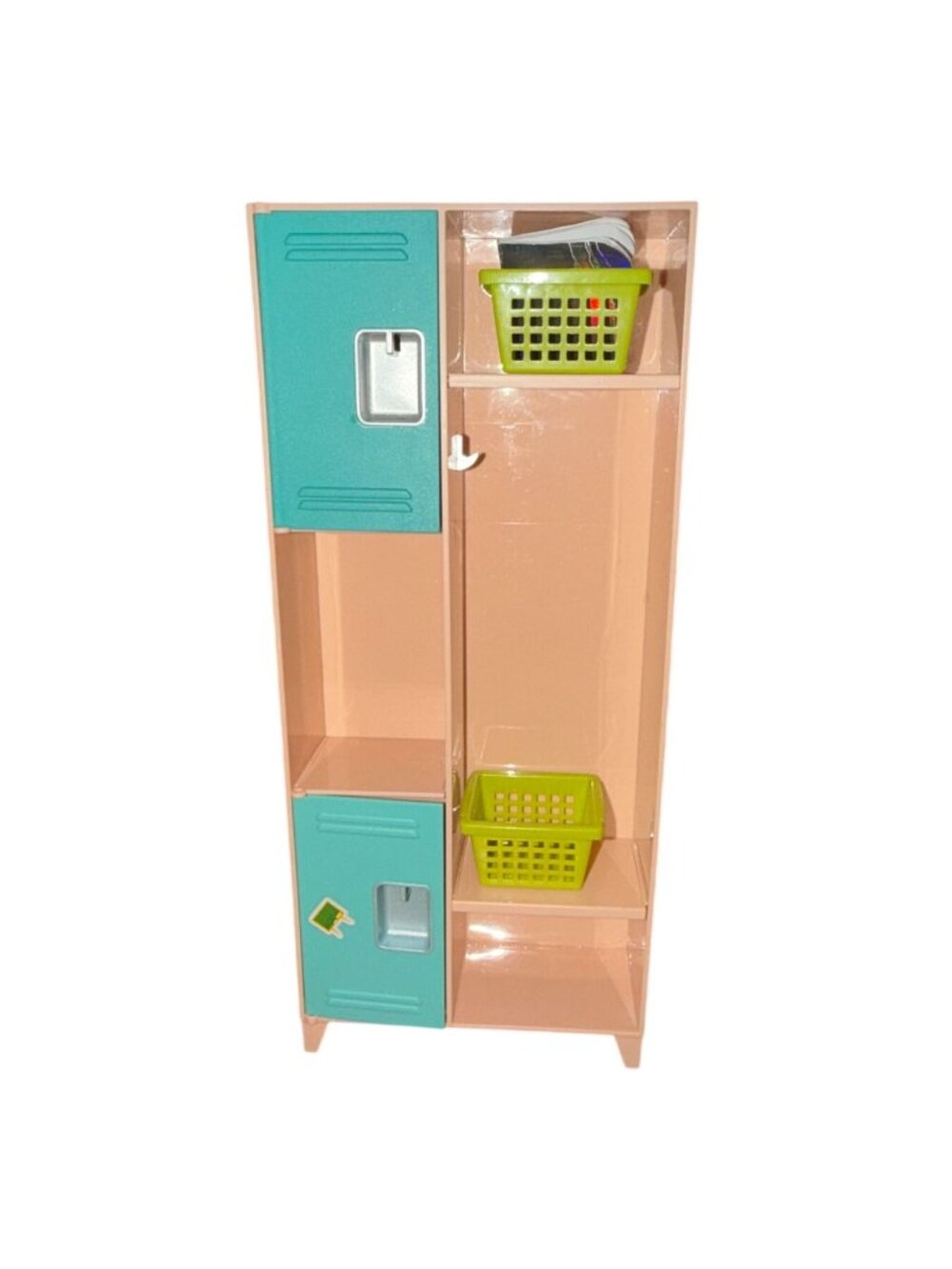 Our Generation 18 in Doll Locker W/ 2 Baskets-GUC